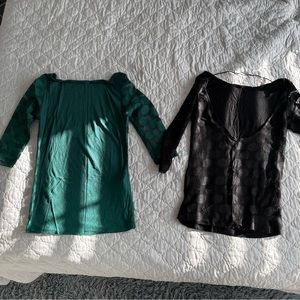 Lot of 2 Zara shirts Size Small and MediumY2K style